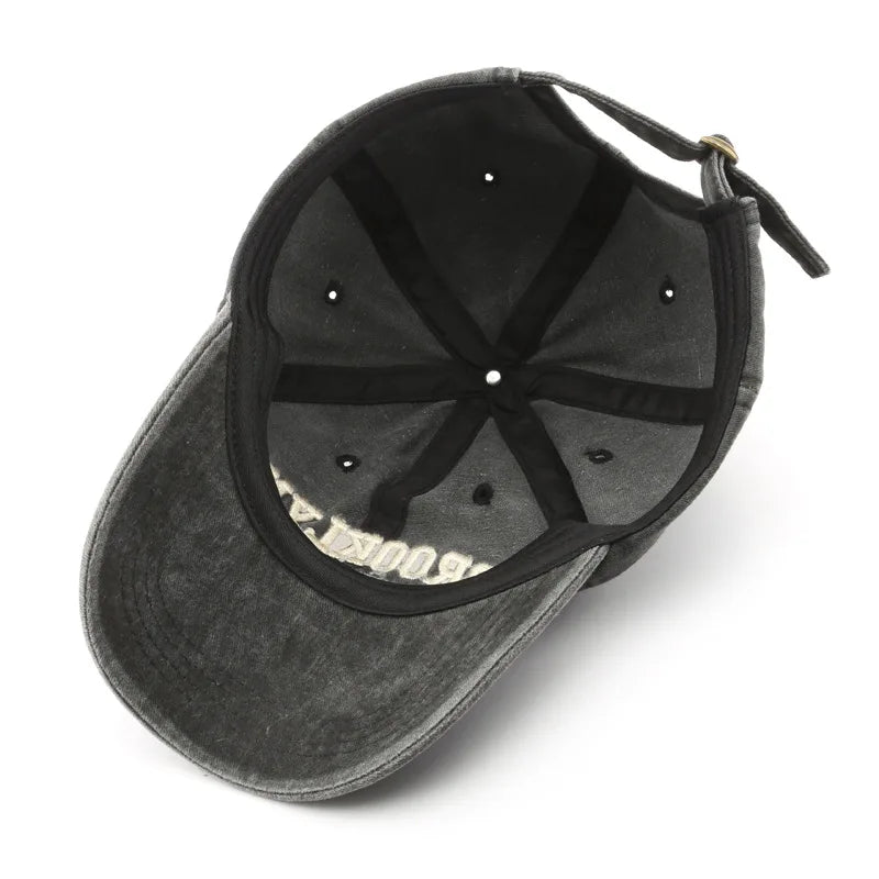 Gorros de béisbol de bordado con letras retro de Brooklyn