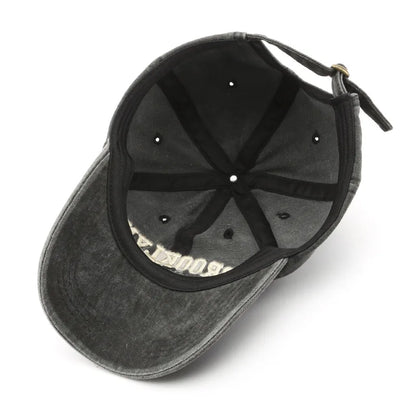 Gorros de béisbol de bordado con letras retro de Brooklyn